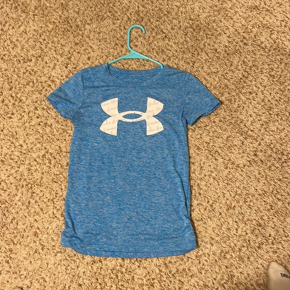 blue and white under armor.